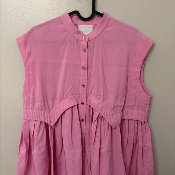 Acler Tops - Acler Pink Sleeveless Button-Up Top